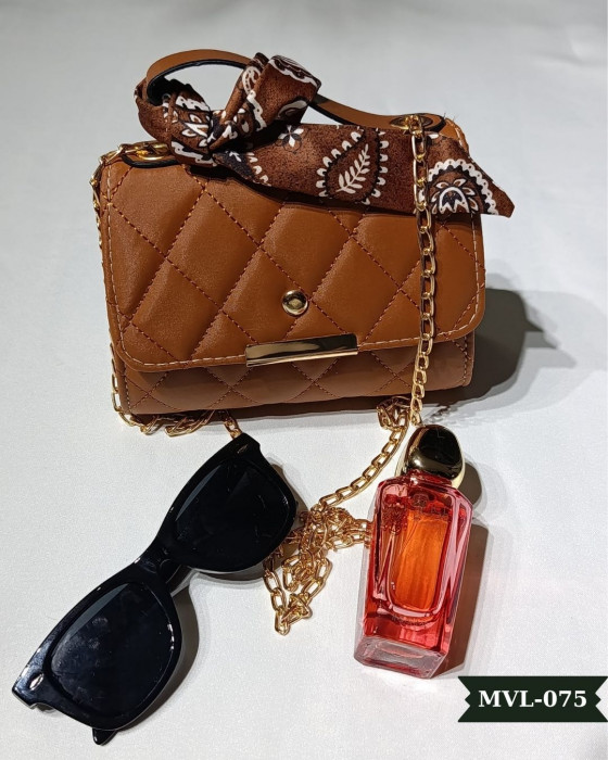 Vizon Fularlı Askılı El Çantası